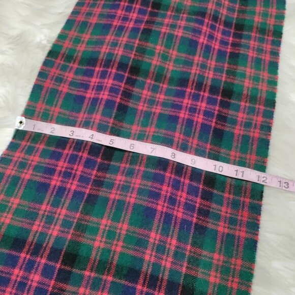 NWT Vineyard Vines Cashmere Scarf Red Green And Blue Plaid Tartan Scarf - Picture 6 of 8